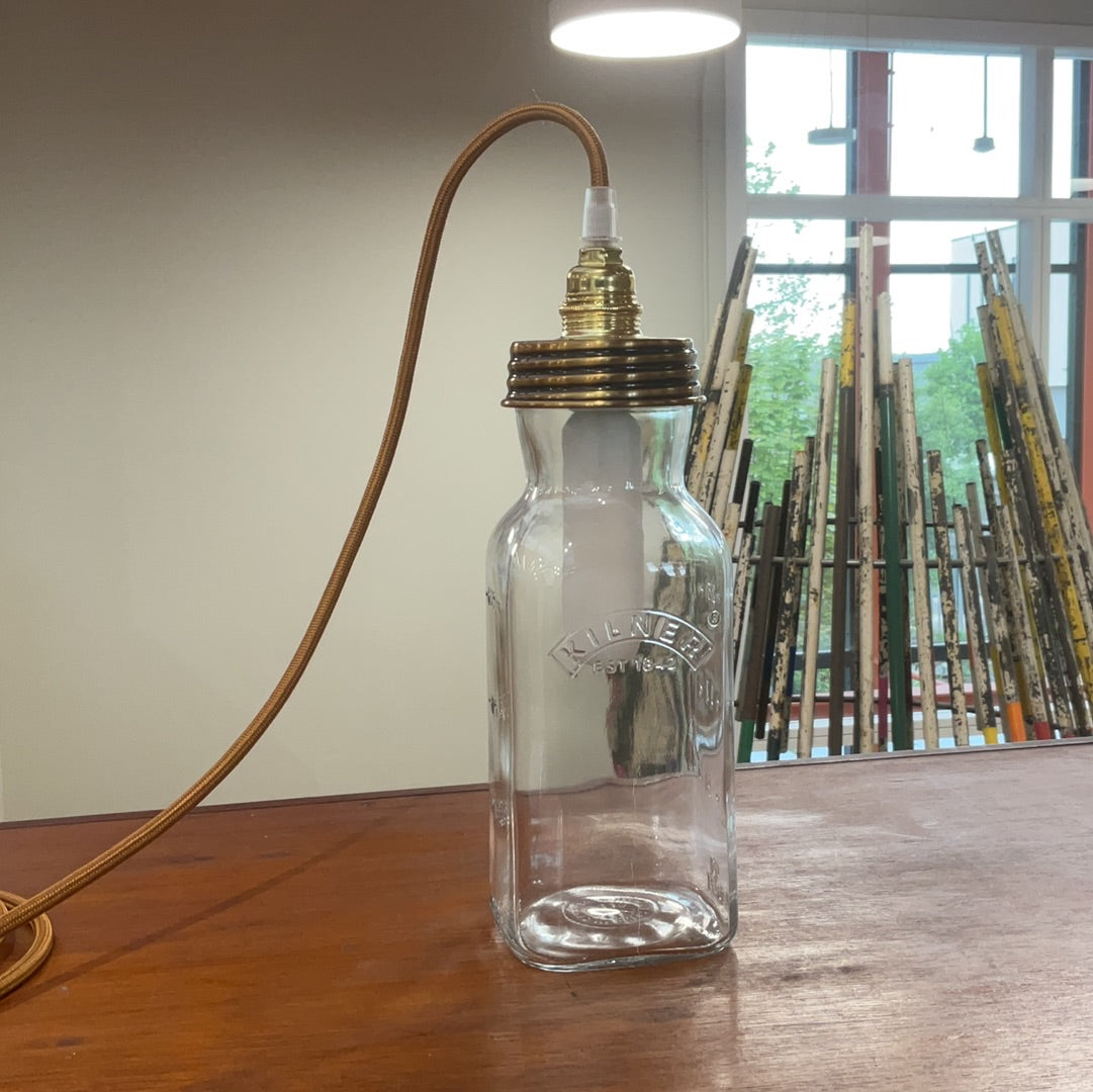 Steampunk Kilner Jar Lamp