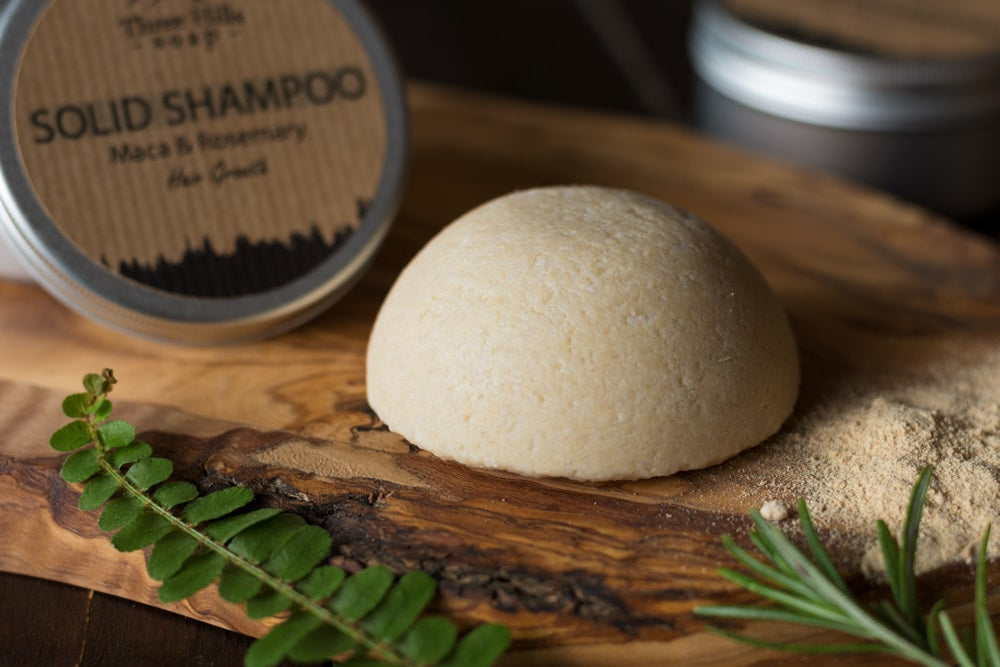 Three Hills Soap Solid Shampoo Refill - Maca & Rosemary
