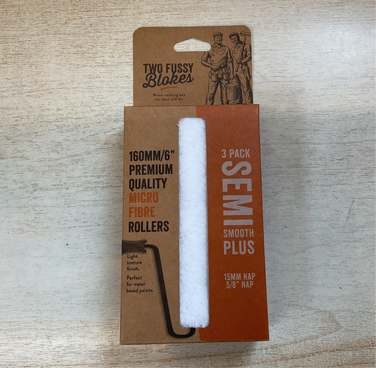 Semi Smooth Micro Fibre Roller Head 6” Roller 3pack