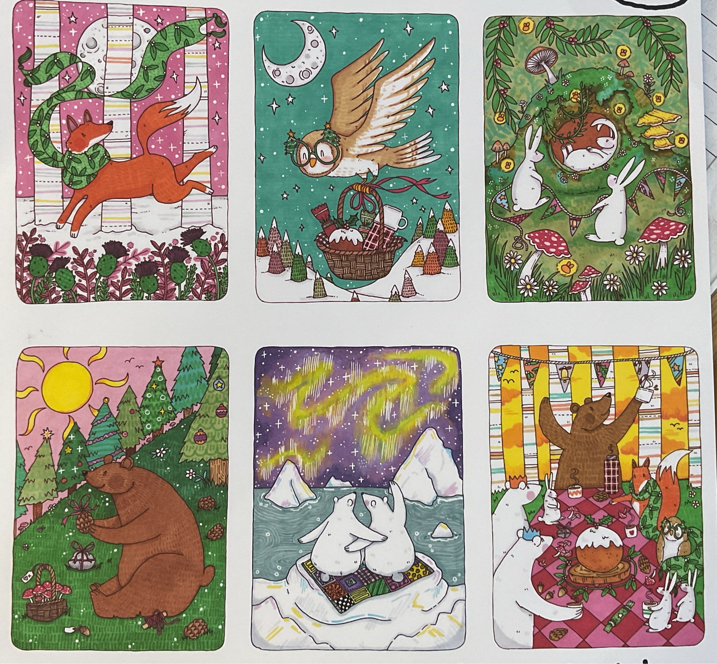 Sarah Cunningham Cards - Christmas  Card Pack