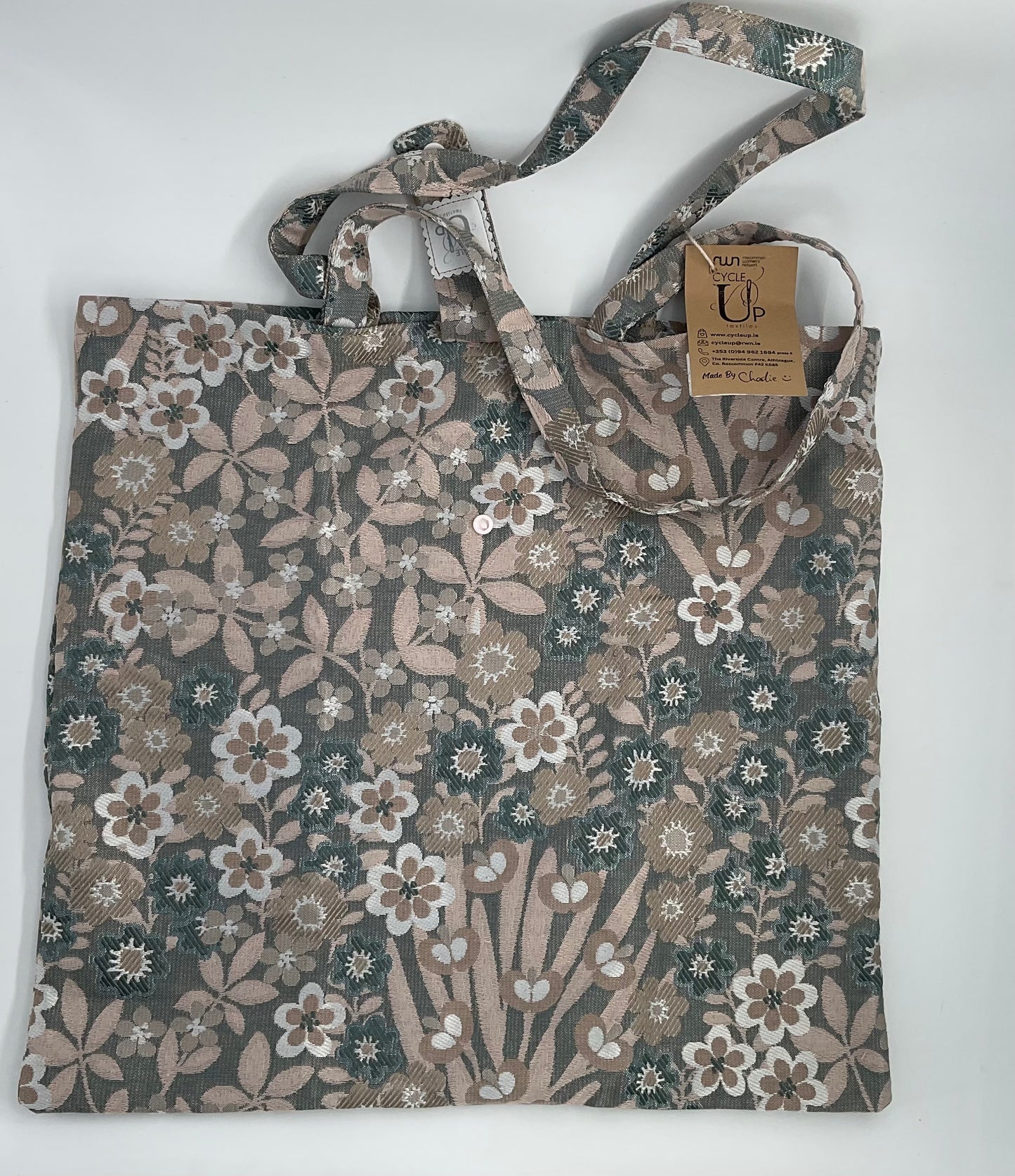 Cycle Up (Roscommon Womens Network) Foldable Shopping Tote Bag