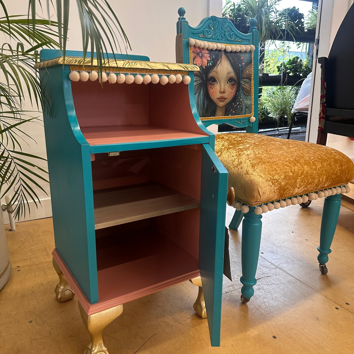 Enchanted Fairy Nightstand and Chair