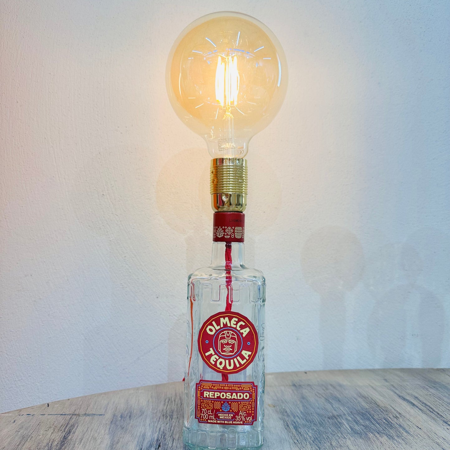 Kopper Kreations Olmeca Tequila c/w Large Straight LED Lamp