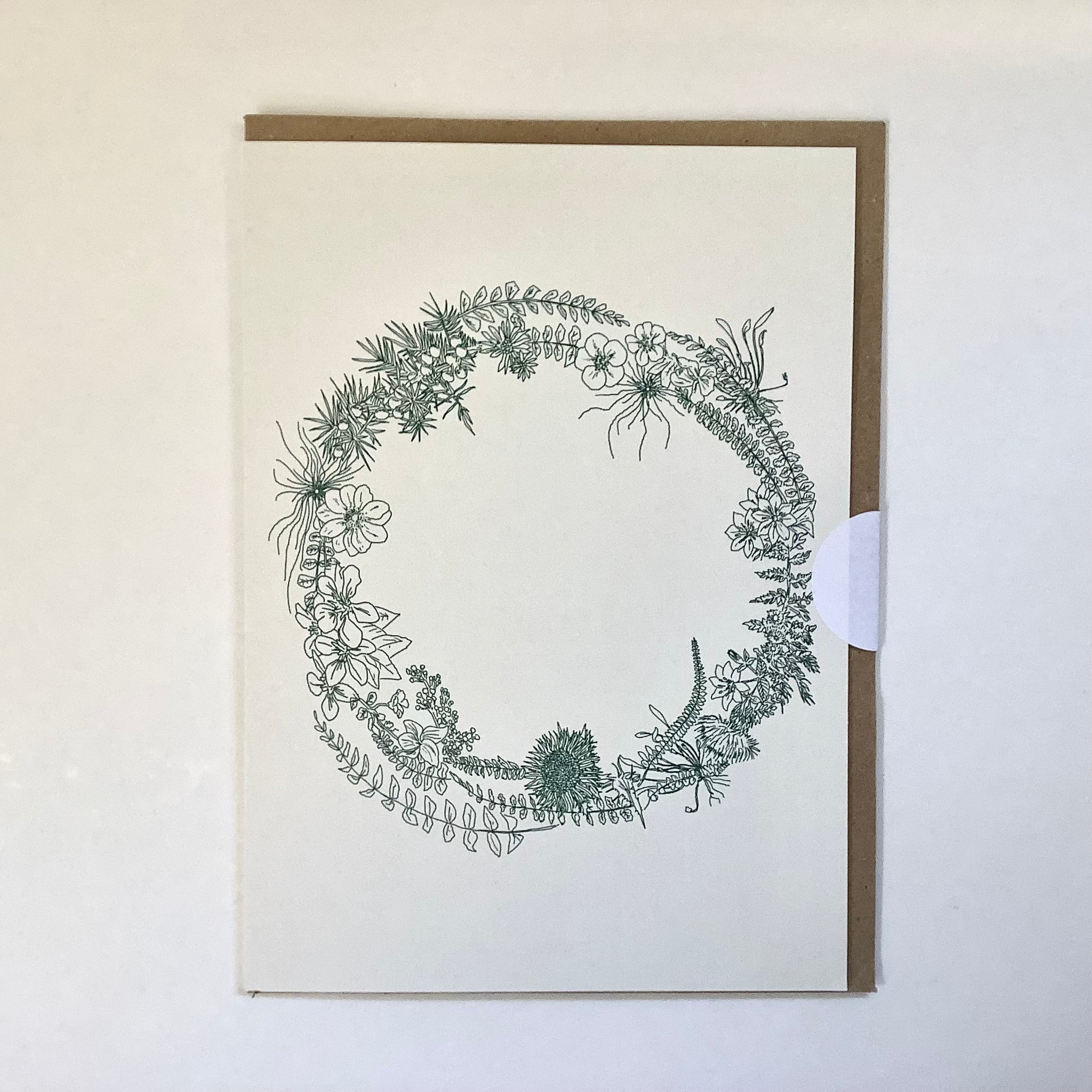 The Burren Wreath Card