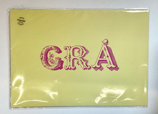 “Grá” (Love) Yellow Print