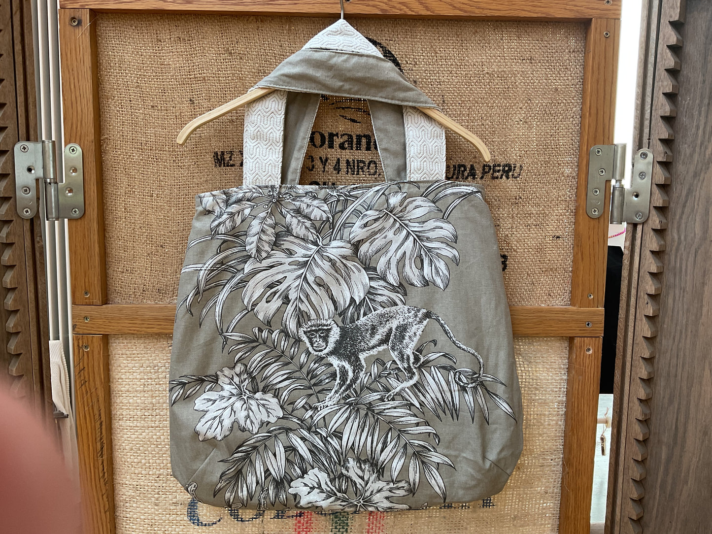 Monkey bag reversible by Duchess Anne Couture