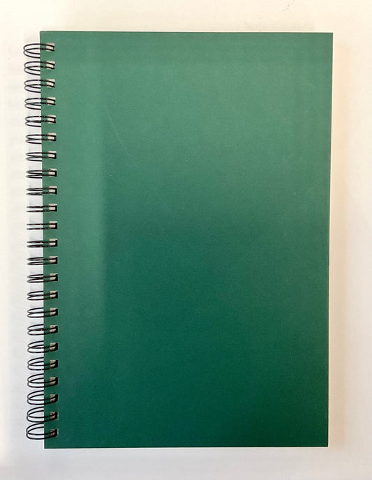 Hardcover Notebook Wirebound Dotted Green