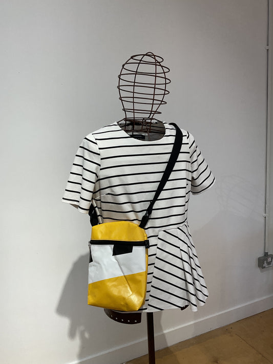The Upcycle Movement Yellow Rambler Bag Upcycled Marquee Tent