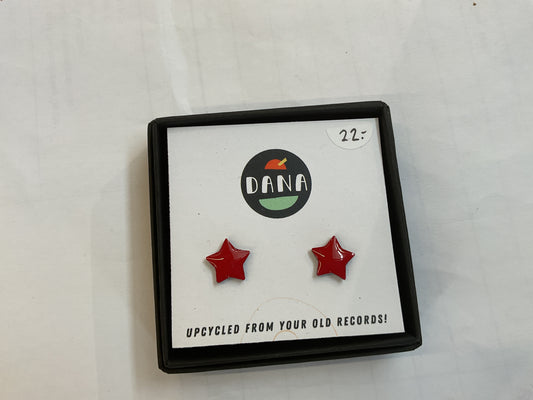 Dana Jewellery Star red Studs