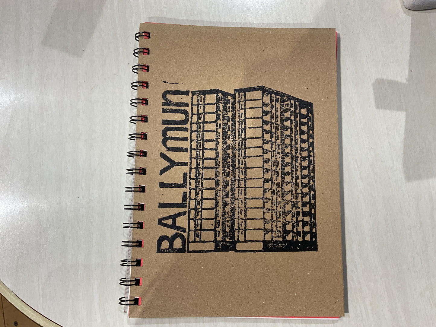 Ballymun Towers Hand Printed Notebook A5