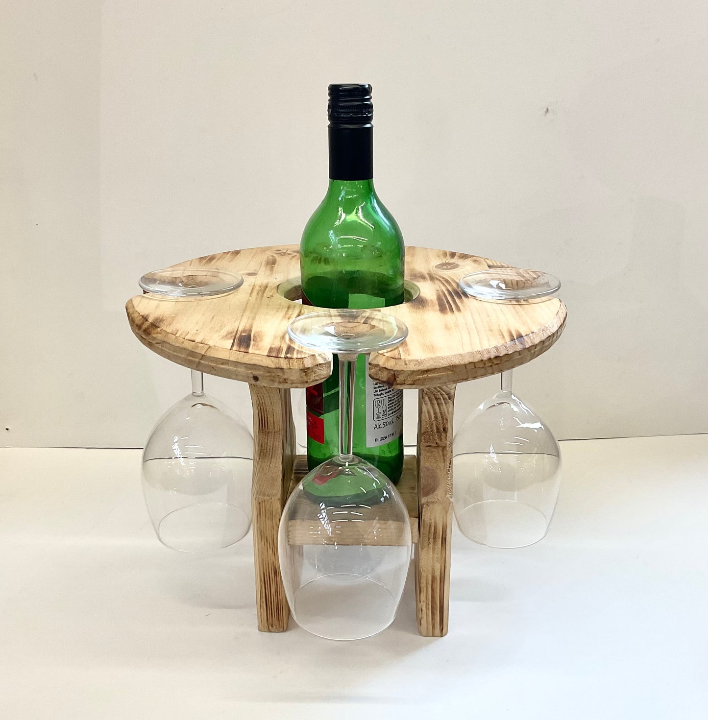 Wine Glass Holder with 4 Glasses