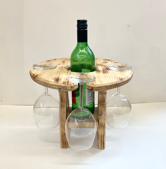 Wine Glass Holder with 4 Glasses
