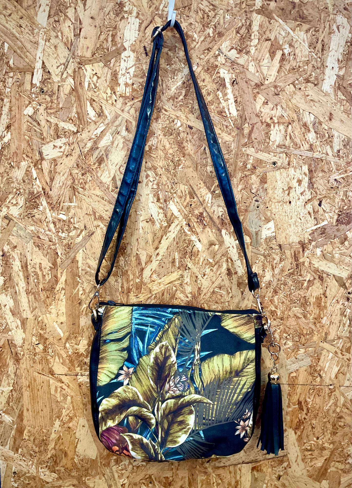 Cycle Up (Roscommon Womens Network) Fiona Crossbody Bag - Tropical Print
