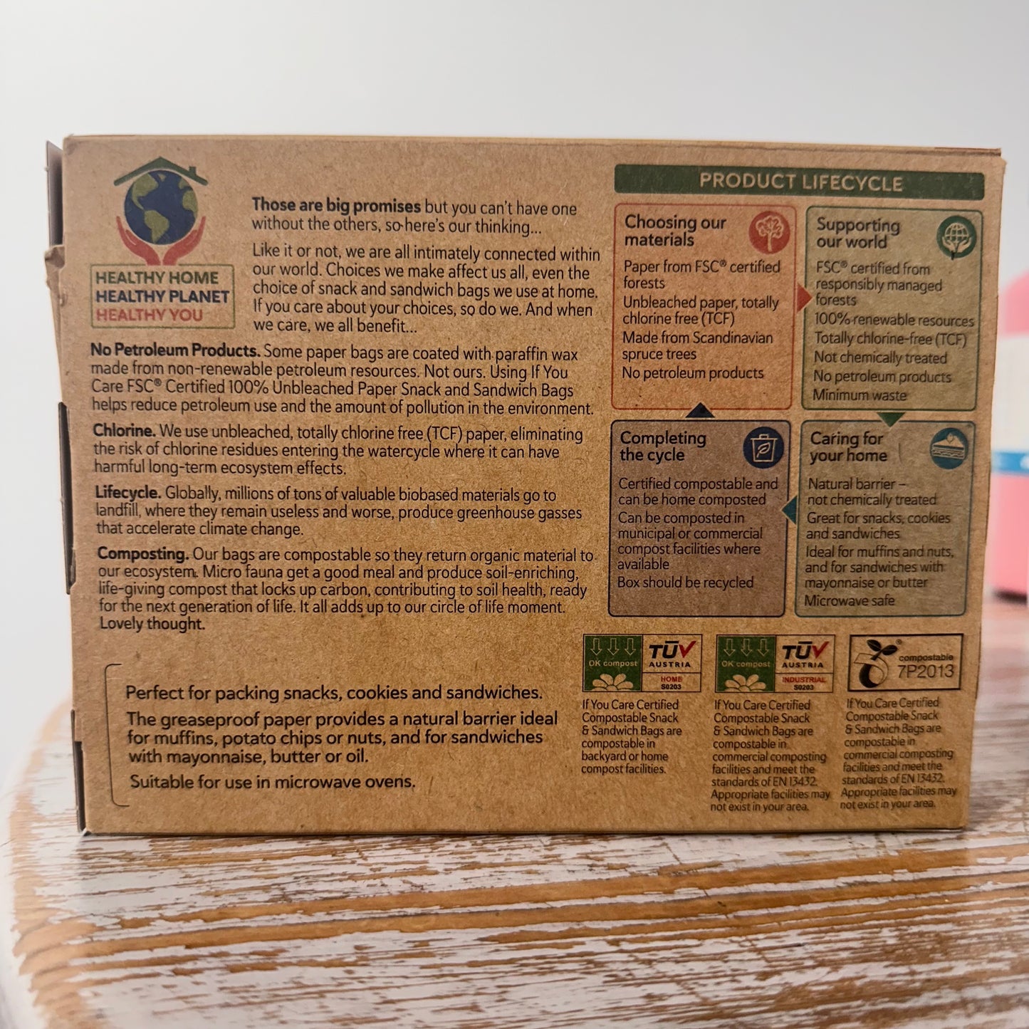 If You Care Paper Snack and Sandwich Bags - 48
