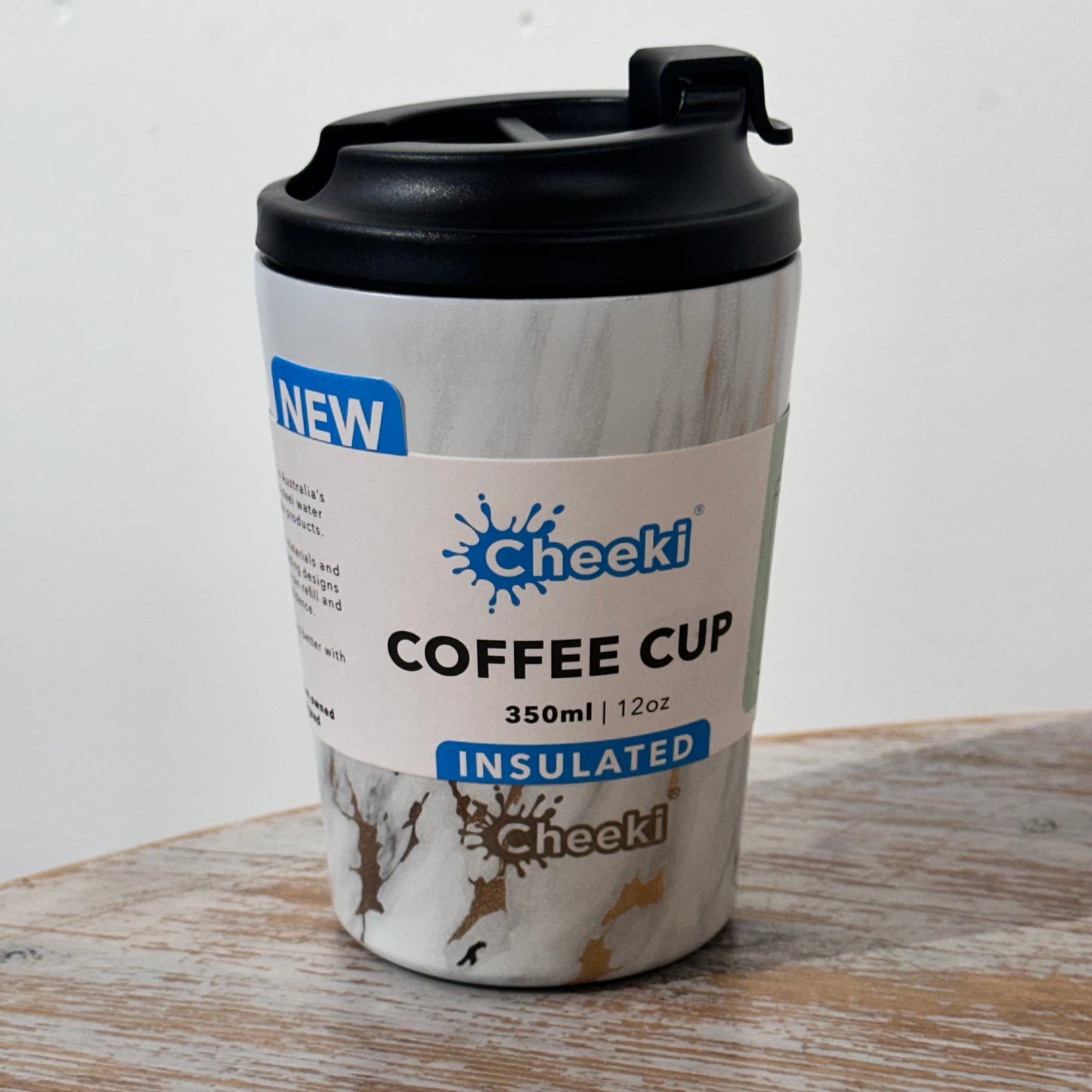 Cheeki Coffee Cup Insulated 350ml - Marble