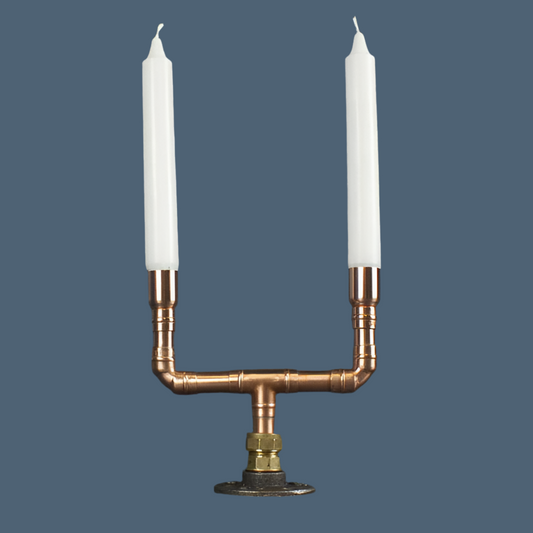 Kopper Kreations Duo Copper Candelabra