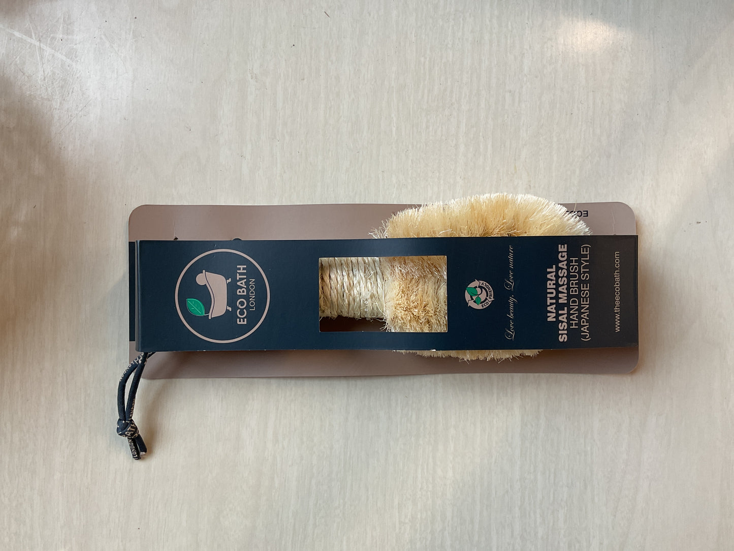 Eco Bath - Natural Sisal Massage Hand Brush (Japanese Style)