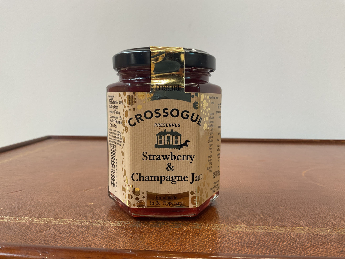 Crossogue Strawberry & Champagne Jam 225g