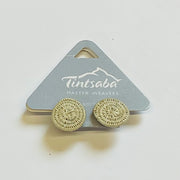 World Design Sisal Disc Small Earrings