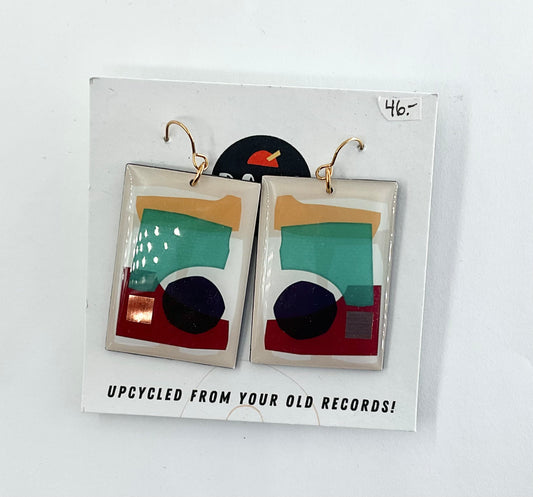 Dana Jewellery Rectangle Bronze & Yellow Multicolor Earrings