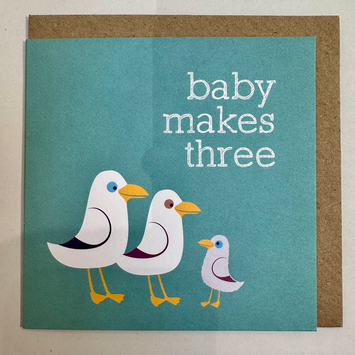 Bold Bunny Cards - Baby Makes 3