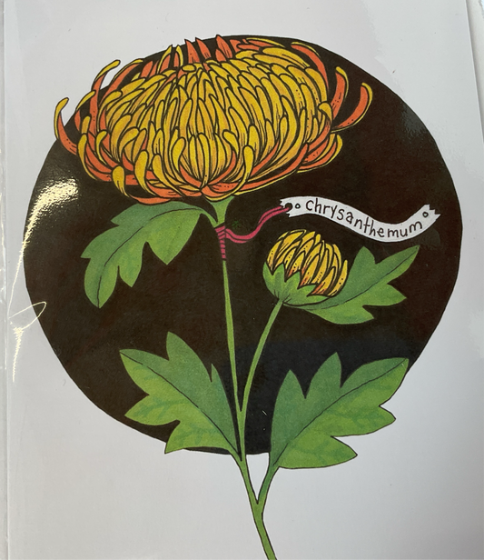 Sarah Cunningham cards -Chrysanthemum