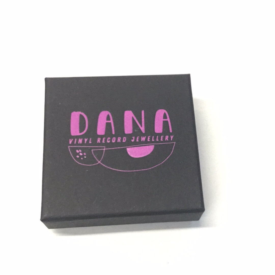 DANA Jewellery - Vinyl Record Earrings - Minnie No. 2 Lilac & Purple