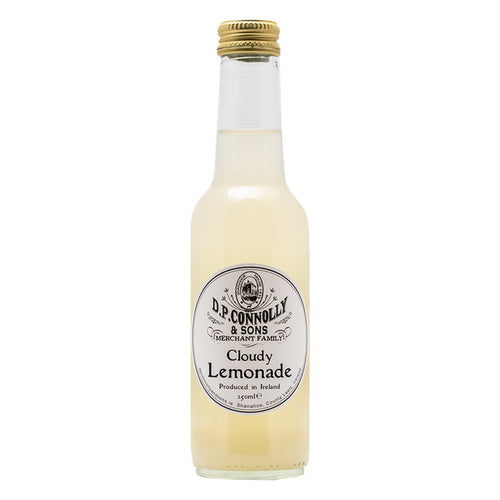 Bottle of D.P. Connolly & Sons Cloudy Lemonade on a white background