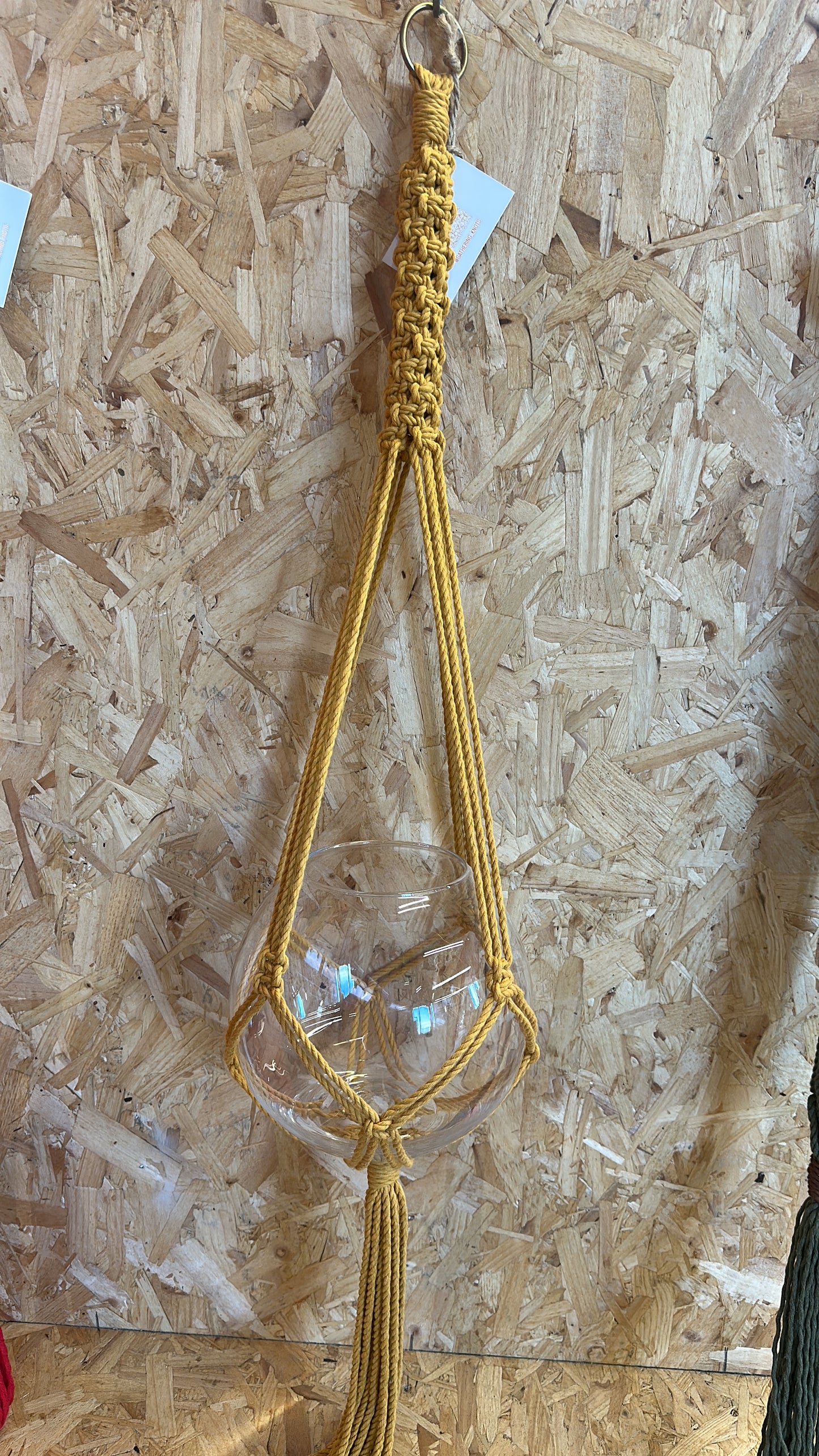 Gathering Knots- Recycled Macrame Plant Holder