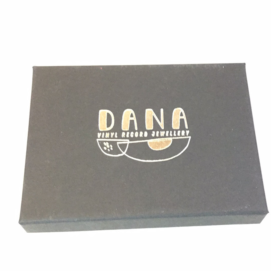 DANA Jewellery - Vinyl Record Black Star Earrings