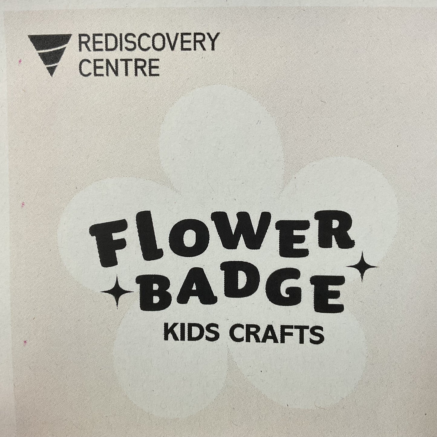 Flower Badge Kids DIY Crafts