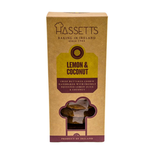 Hassets Handbaked Lemon & Coconut cookies 165g