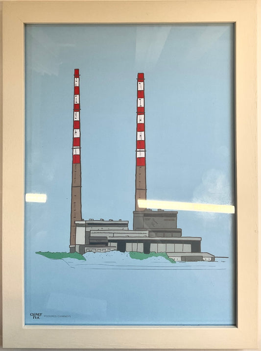 Poolbeg Chimneys Framed Print
