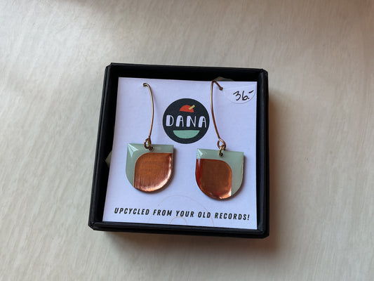 Dana Jewellery Earrings Green & Bronze