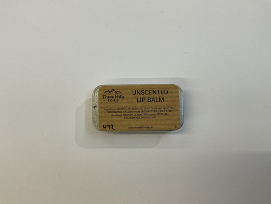 Three Hills Unscented Lip Balm