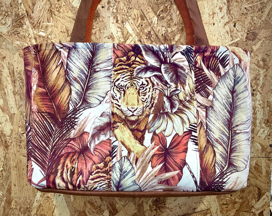 Cycle Up (Roscommon Womens Network) Tote Bag - Brown Tiger Print