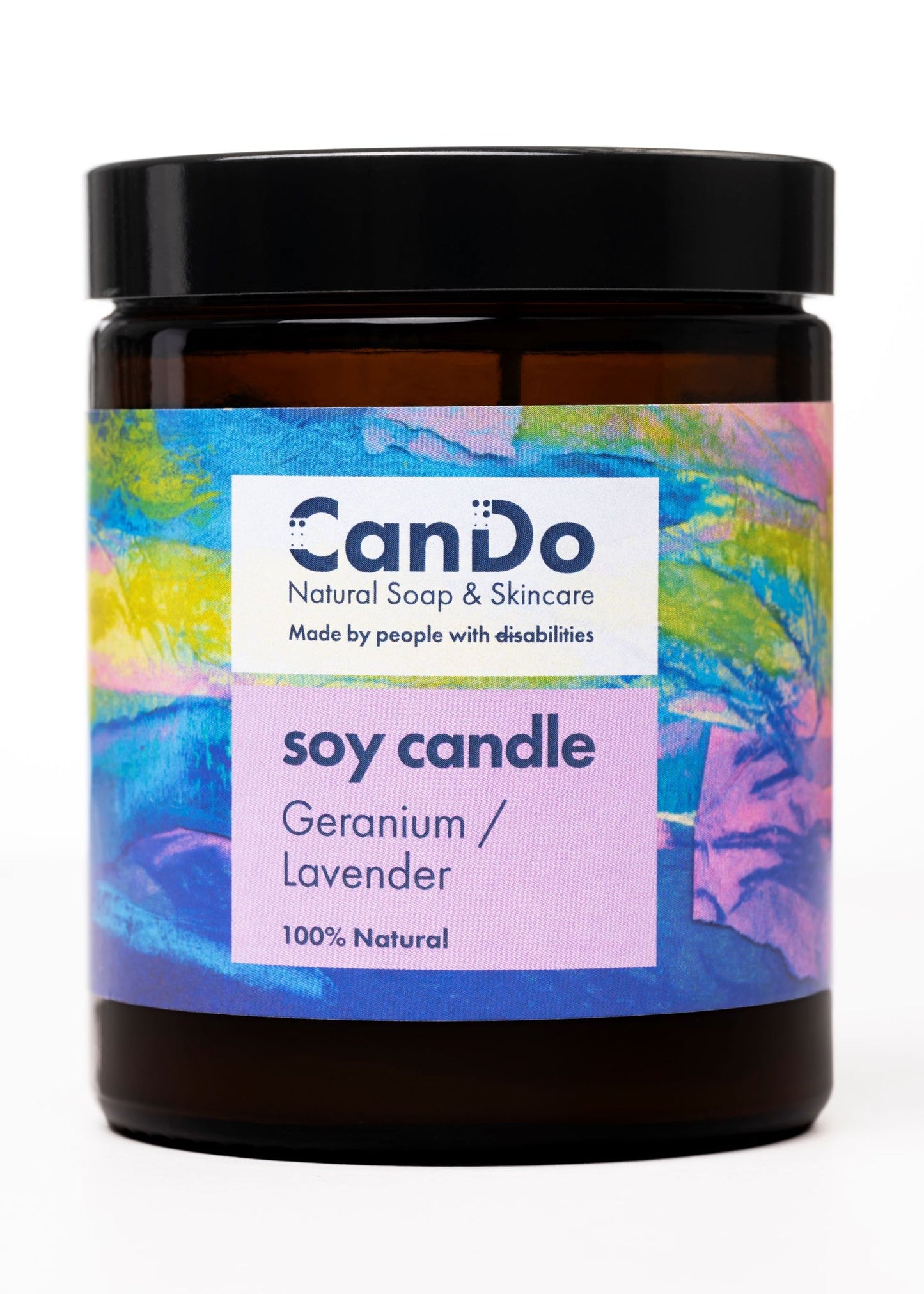 CanDo Geranium/Lavender Candle