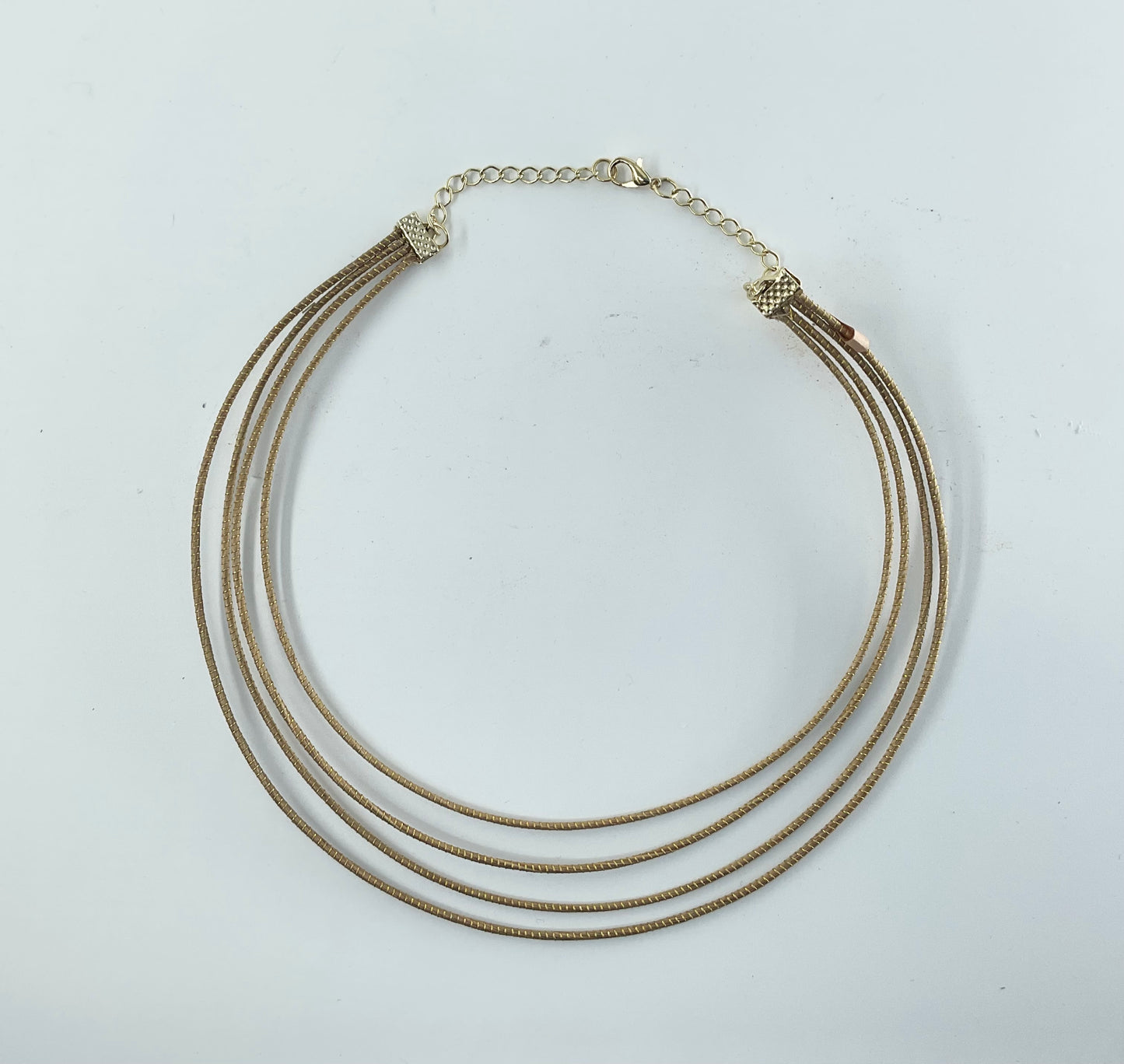 World Design Golden Grass Necklace