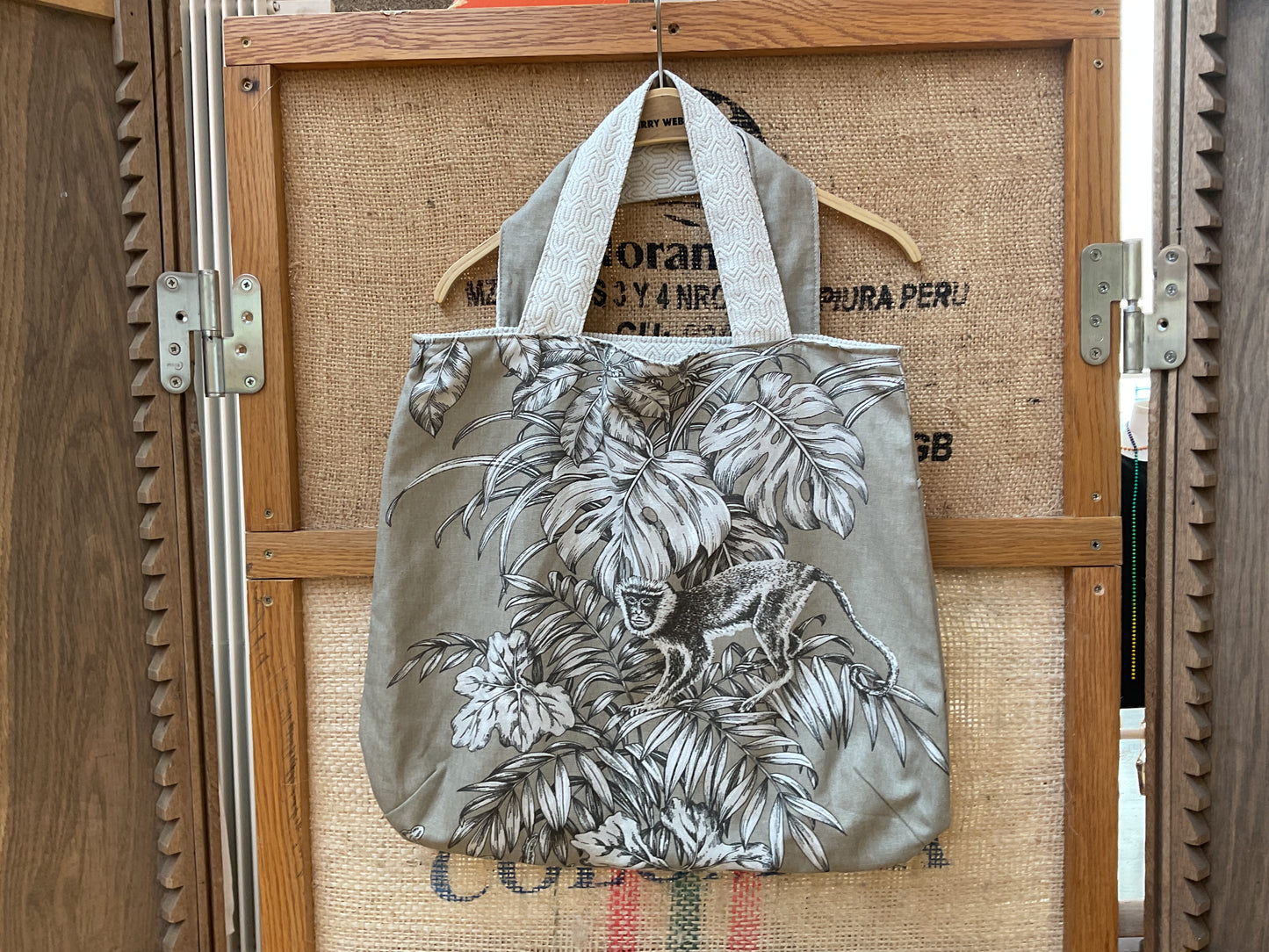 Monkey bag reversible by Duchess Anne Couture