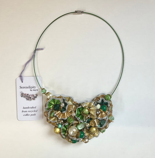 Handcrafted Green Necklace
