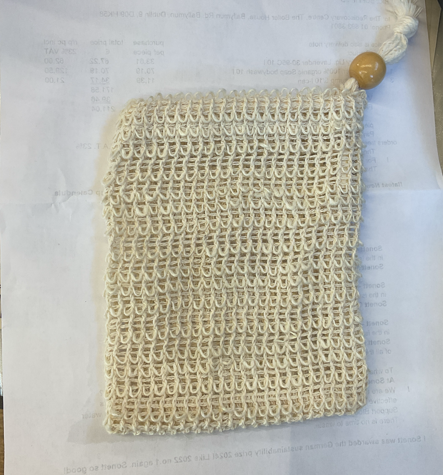 Three Hills Sisal soap Bag