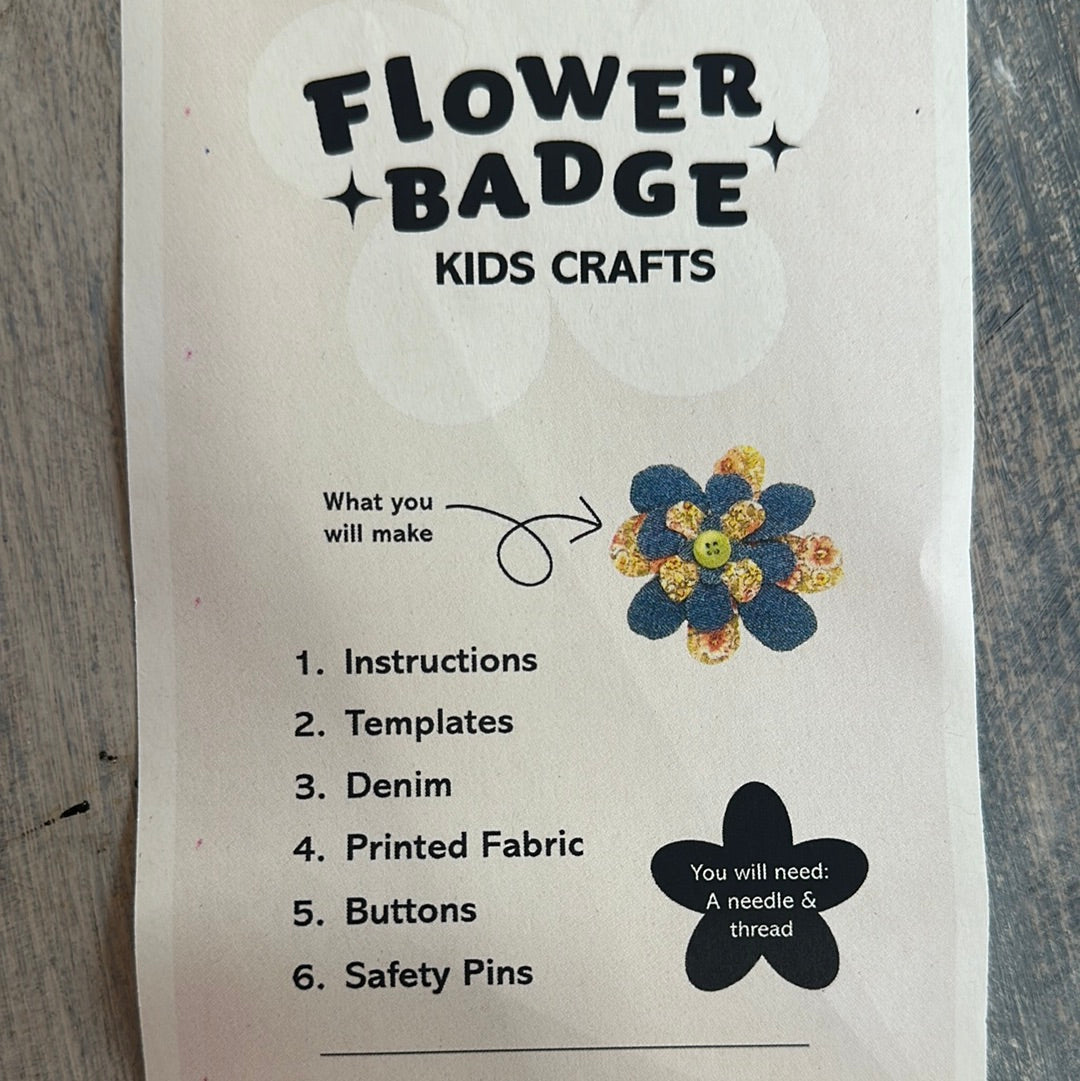 Flower Badge Kids DIY Crafts