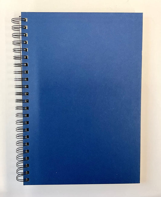 Hardcover Notebook Wirebound Dotted Blue