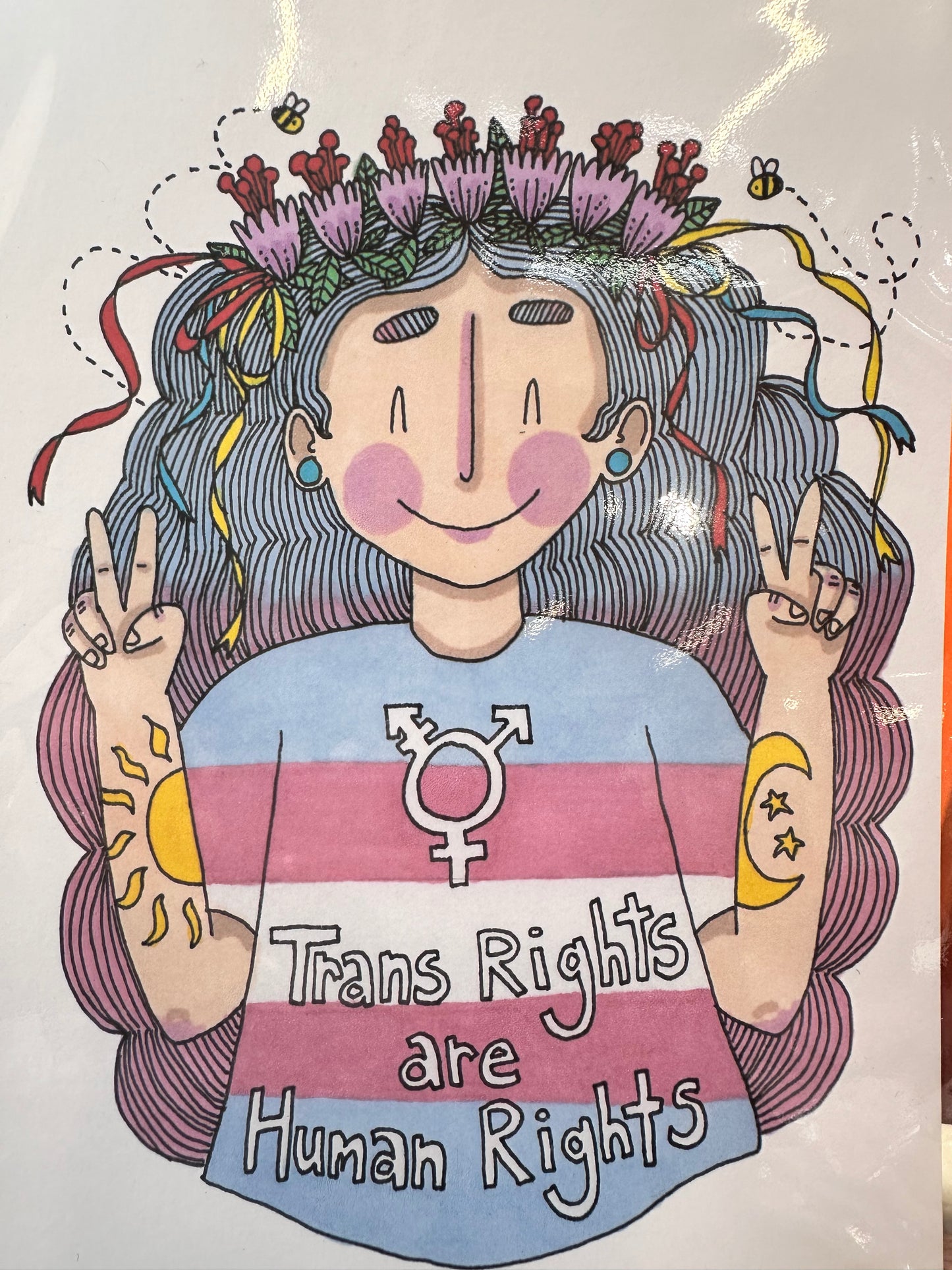 Sarah Cunningham “Trans rights are  Human Rights“ A5