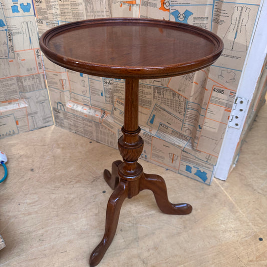 Second Life Furniture - Mahogany Round Occasional Table