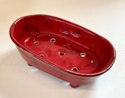 Happy Poppy Skin - Soap Dish - Red