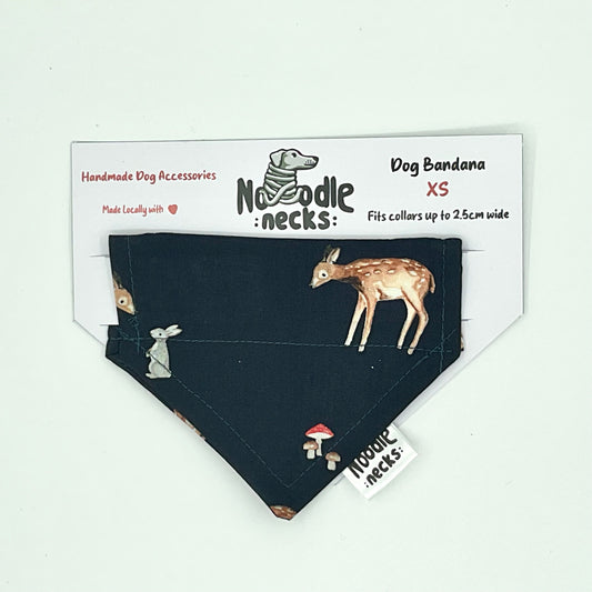 Noodle necks Dog Bandanas- XS Deer