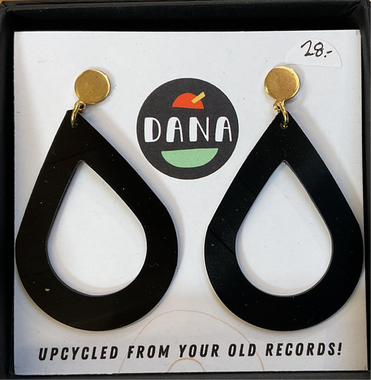 Dana Jewellery Teardrop Black Earrings