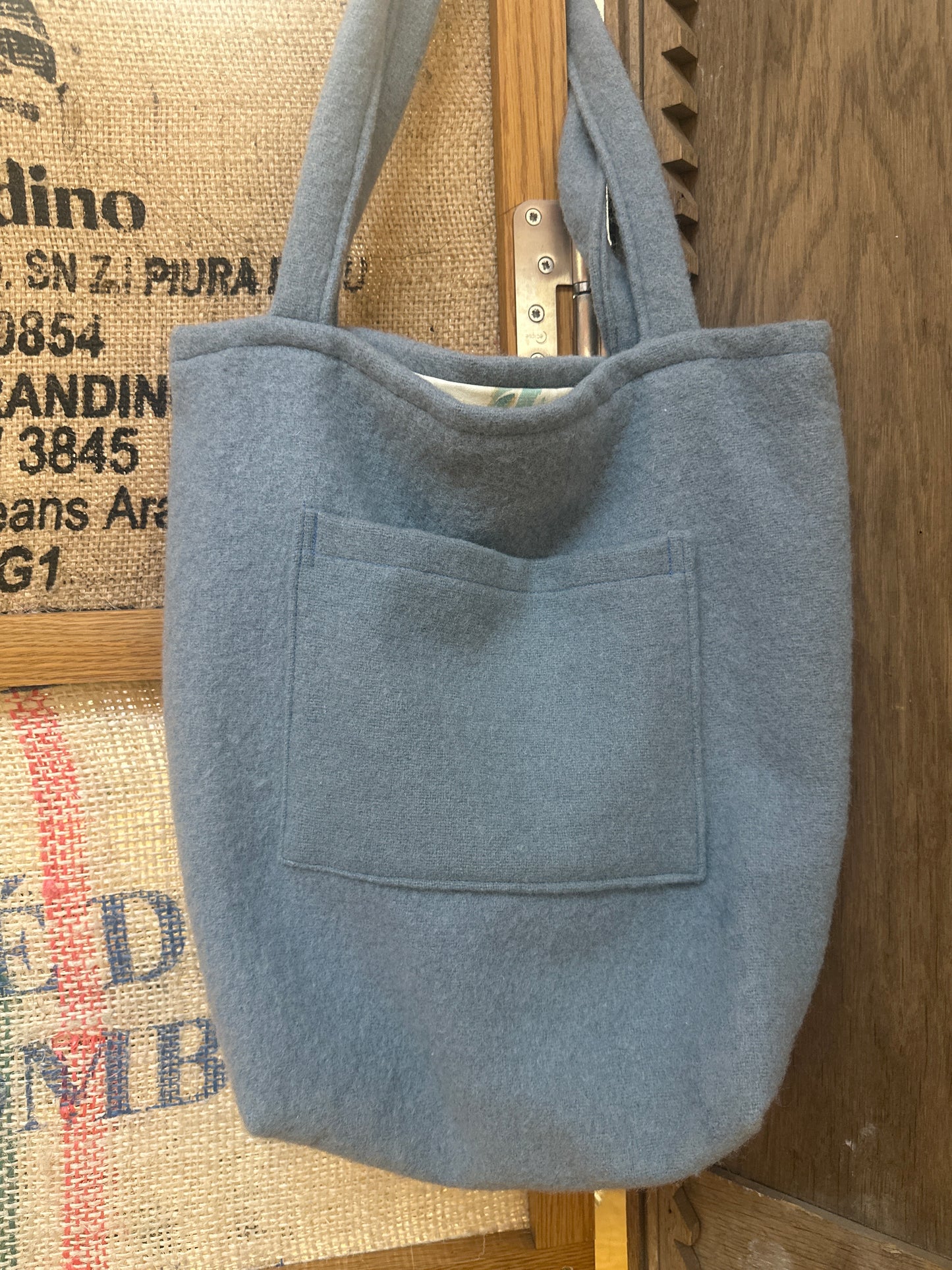 Three Sisters Tote Bag - blue