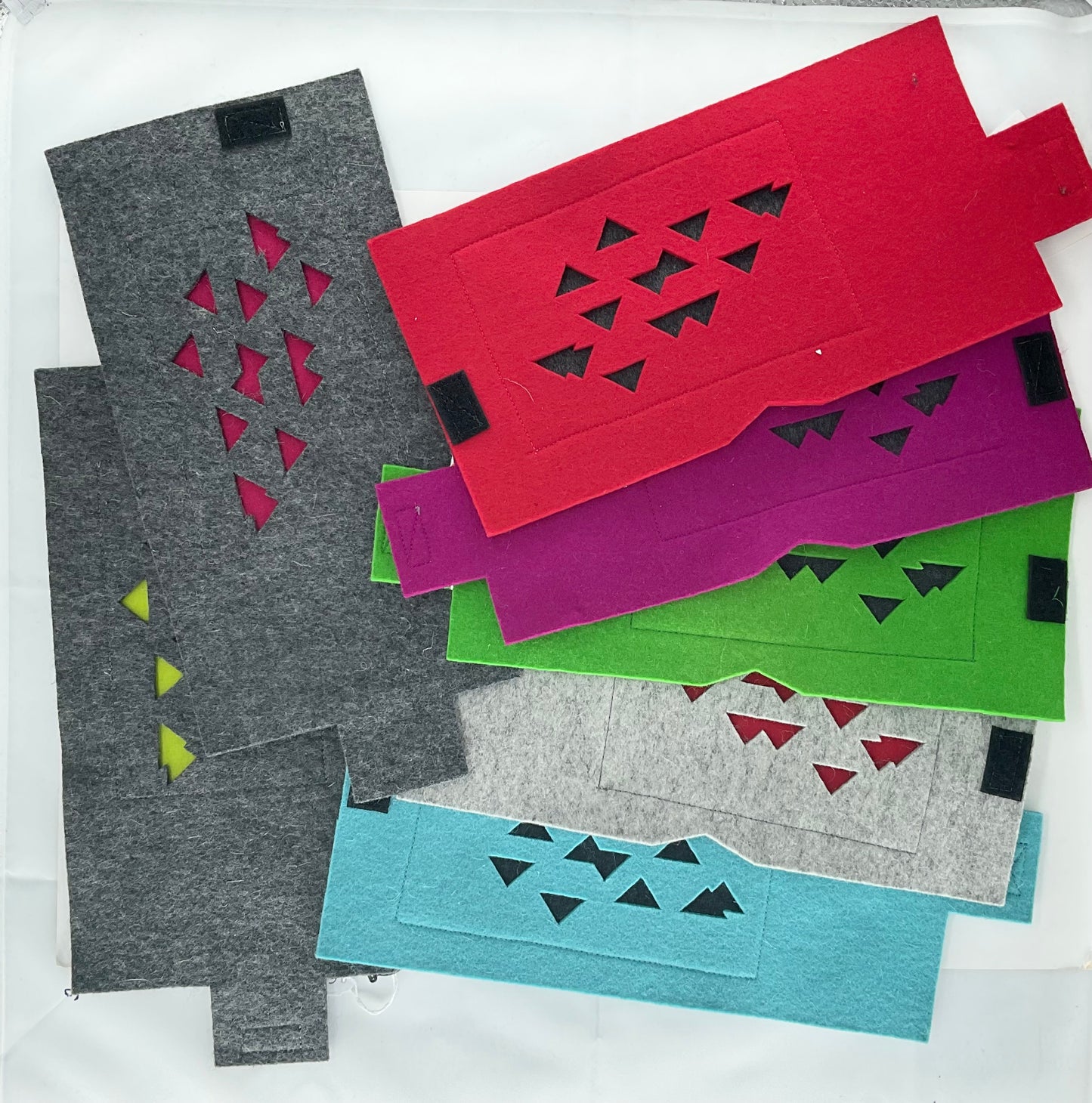 Felted Coffee Cosies designed by Paula Stapleton